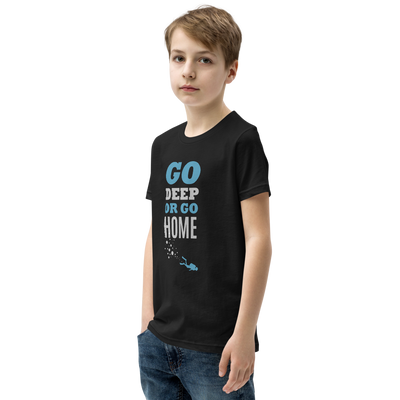 T-Shirt Youth "GO DEEP OR GO HOME"